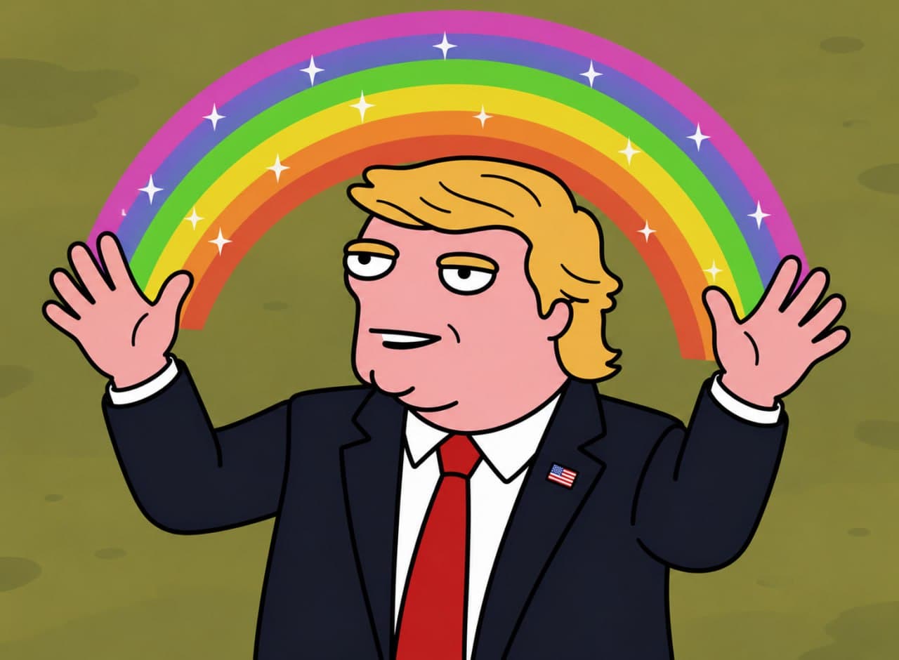 Trump rainbow