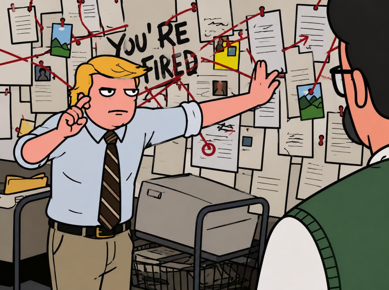 Trump investigation board YOU'RE FIRED